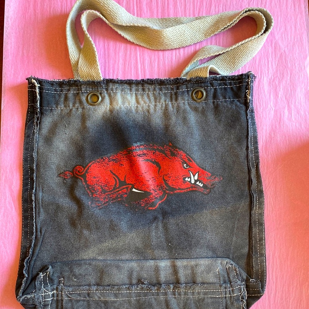 University of Arkansas Razorbacks Grey Tote